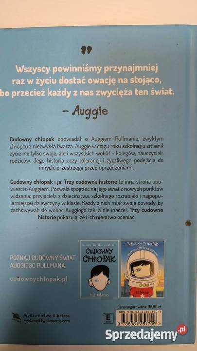 Książka Cudowny Chłopak Wszyscy jesteśmy Poznań