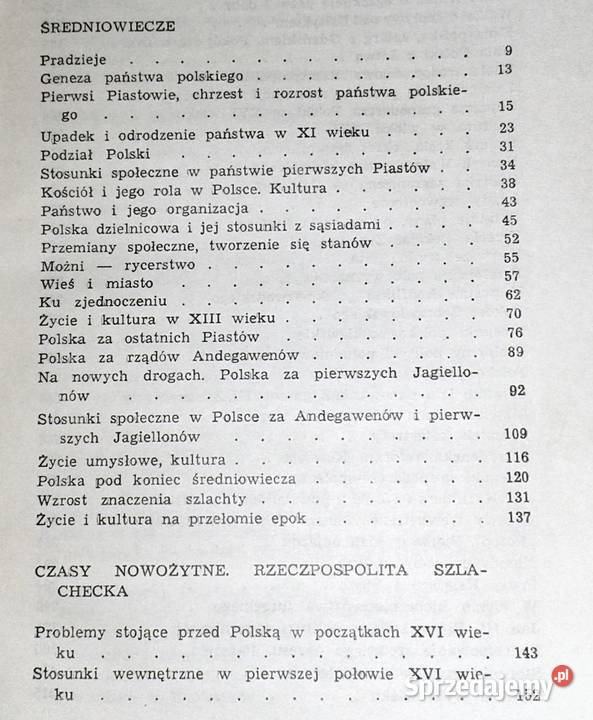 Zarys dziejów Polski do roku 1864 Władysław Pozostałe lubelskie sprzedam
