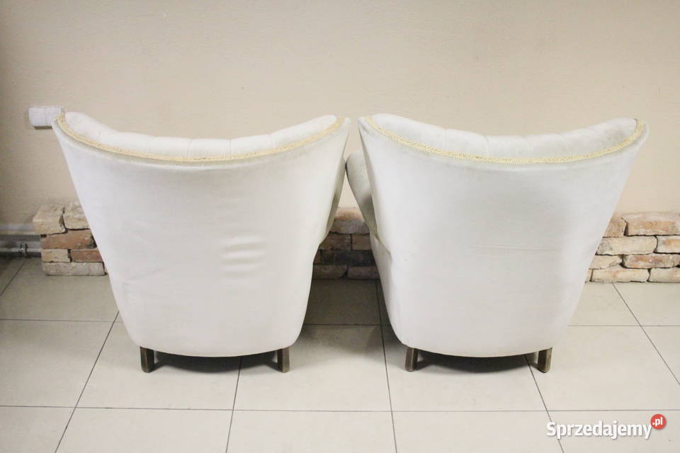 Zestaw dwóch foteli ładne obicie