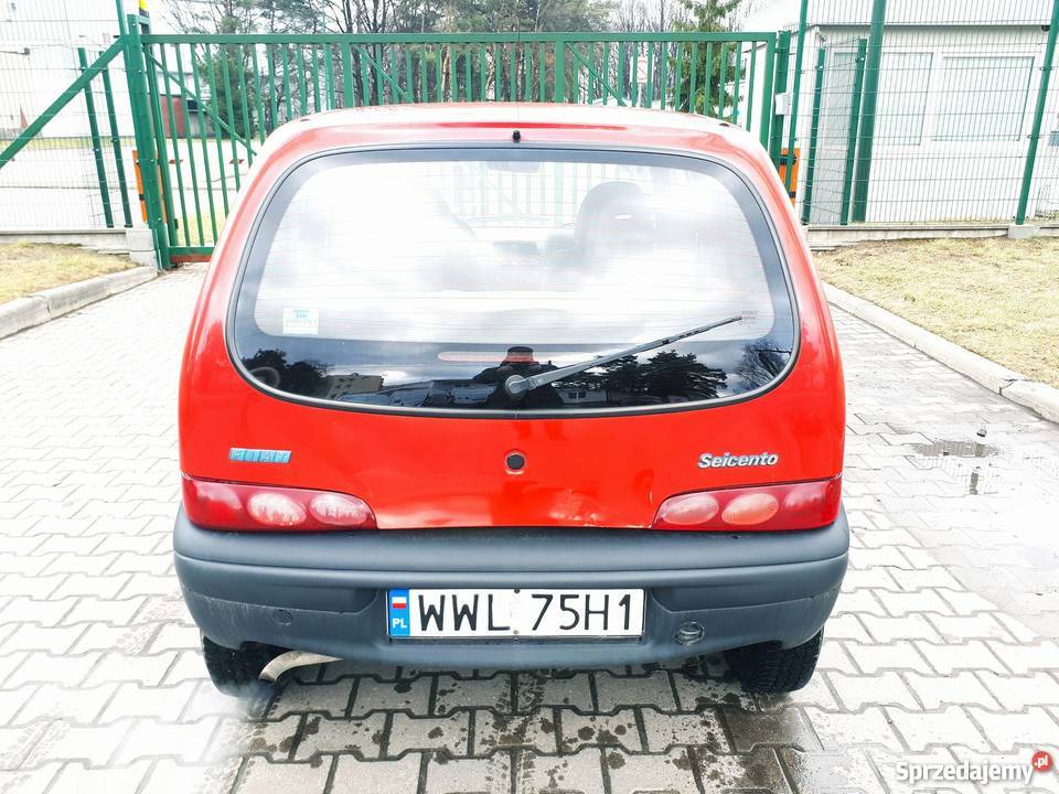 Fiat Seicento 11 LPG 2004 ekonomiczny opony lato nieuszkodzony mazowieckie Marki