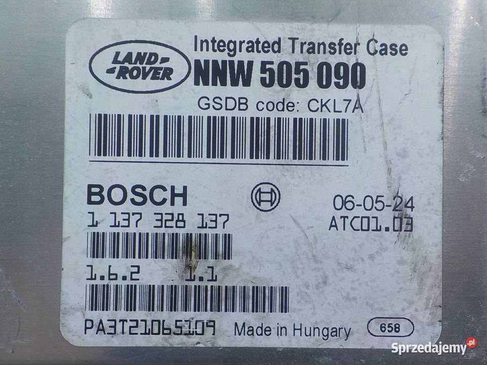 RANGE ROVER SPORT I 27 TDV6 06r 5D sterownik Suków