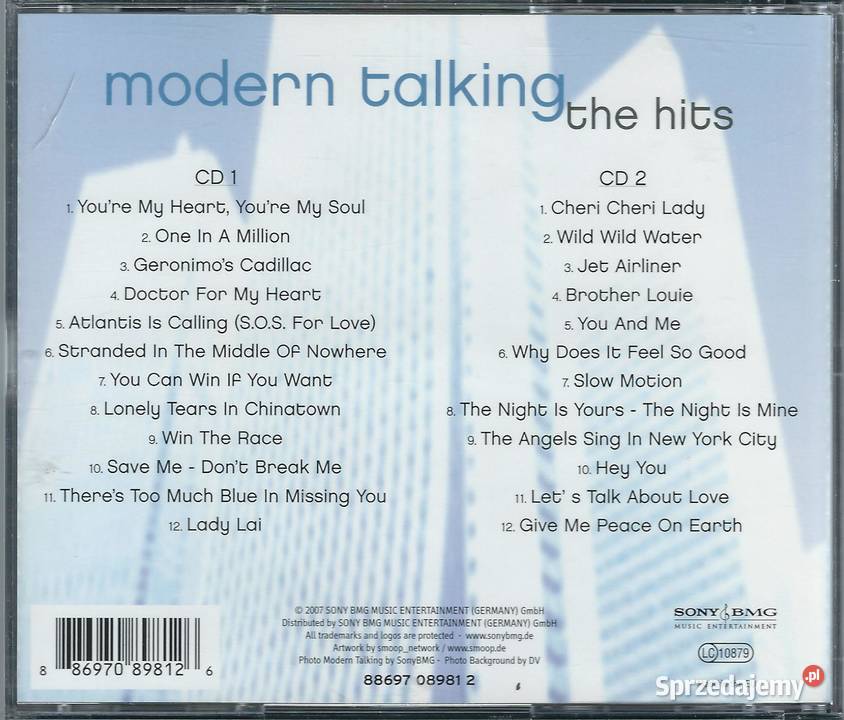 2 CD Modern Talking The Hits 2007 Sony BMG Fat Brwinów