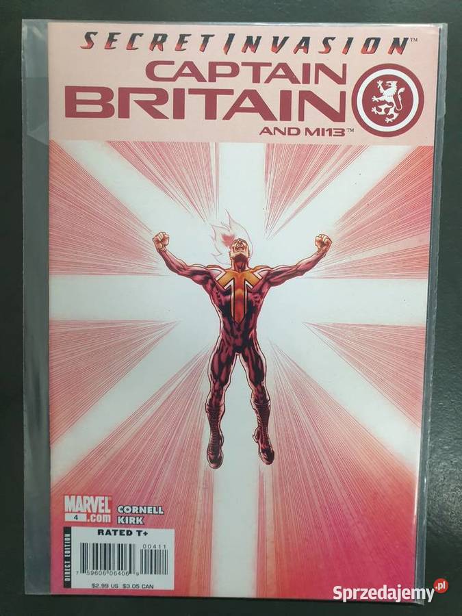 Captain Britain 3 oryginalne komiksy Marvel USA Superbohaterowie pomorskie Gdynia