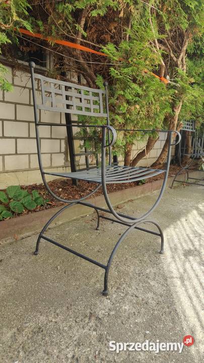 Krzesło ogrodowe metalowe metaloplastyka Krzesła ogrodowe mazowieckie
