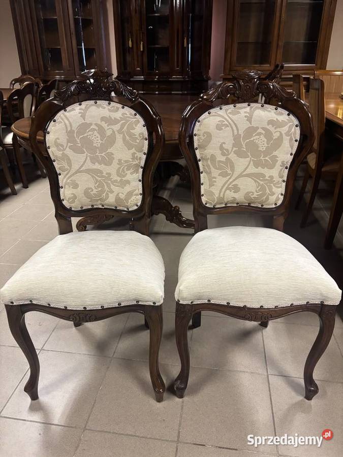 Piękny Stylowy Zestaw Włoski Rozkładany Stół 10 Gorzów Wielkopolski