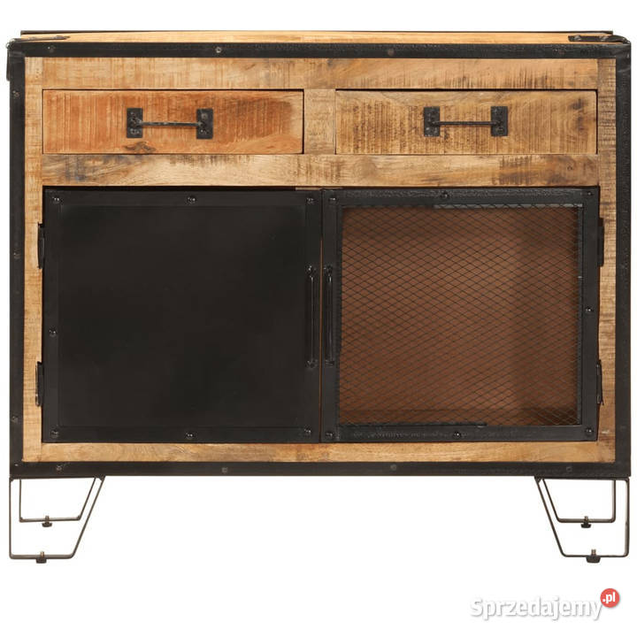 Szafka 80x31x66 lite surowe drewno mango i metal Warszawa
