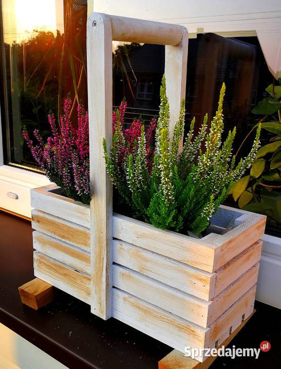 Doniczka drewniana osłonka drewniana Pozostałe Radków sprzedam