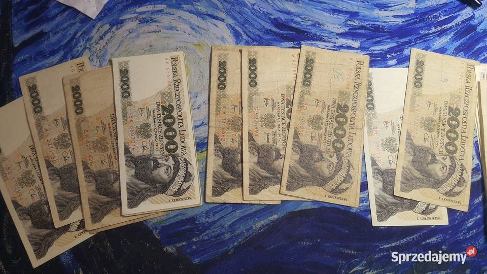 Duży zestaw banknotów PRL