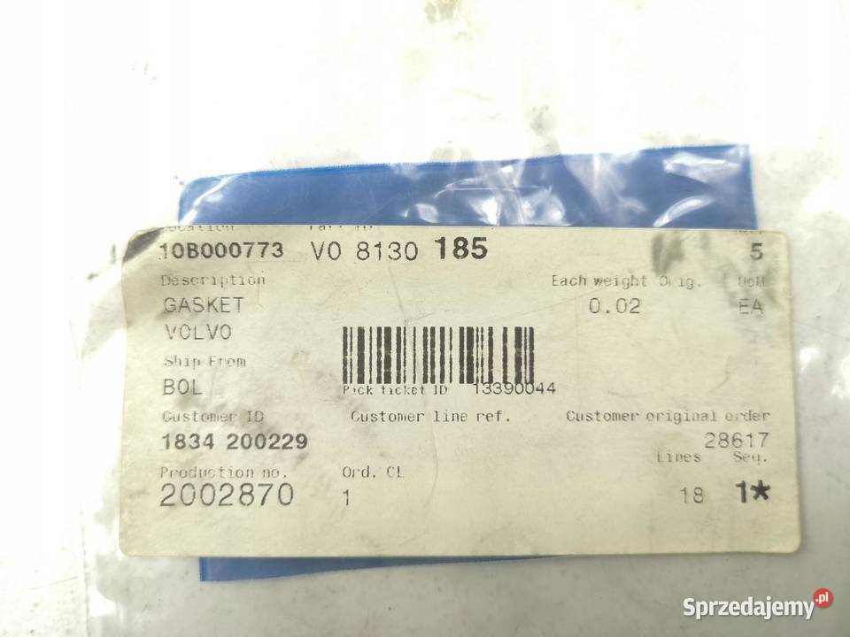 USZCZELKA POMPY WODY VOLVO FH12 19992005 ORI OE osobowe