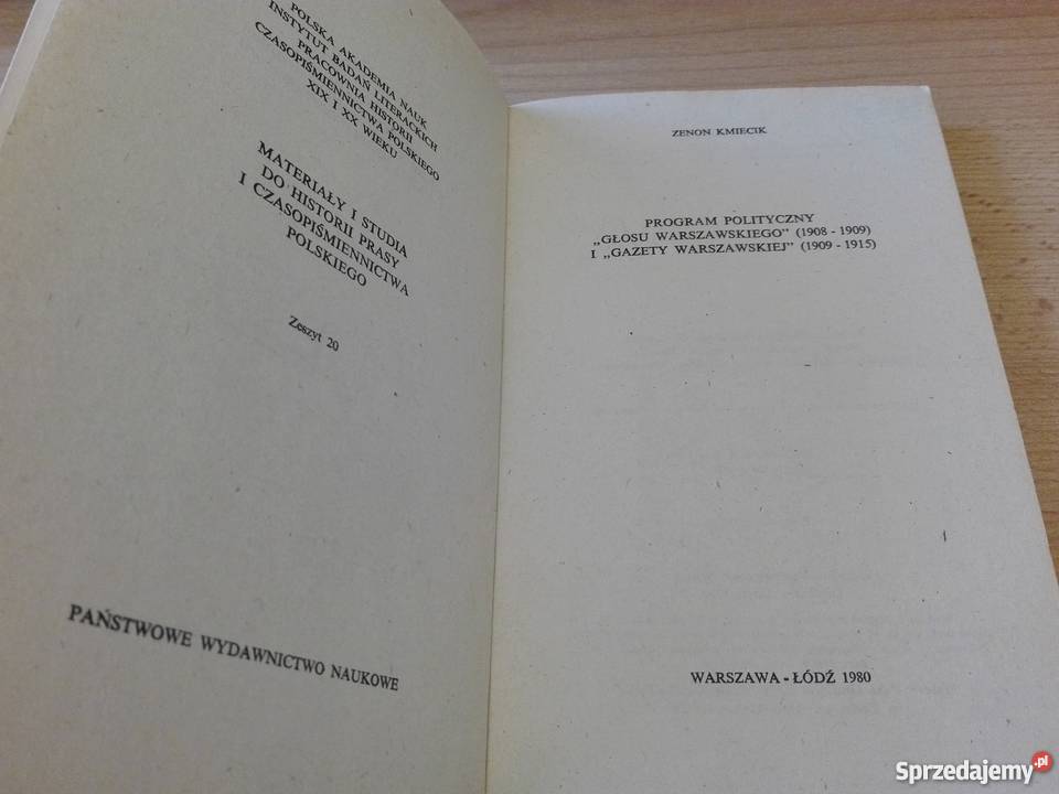 Program polityczny Głosu Warszawskiego 19081909 Gdańsk