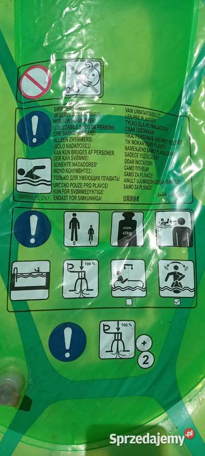 Dmuchany żółw materac zabawka do pływania Małkinia Górna sprzedam