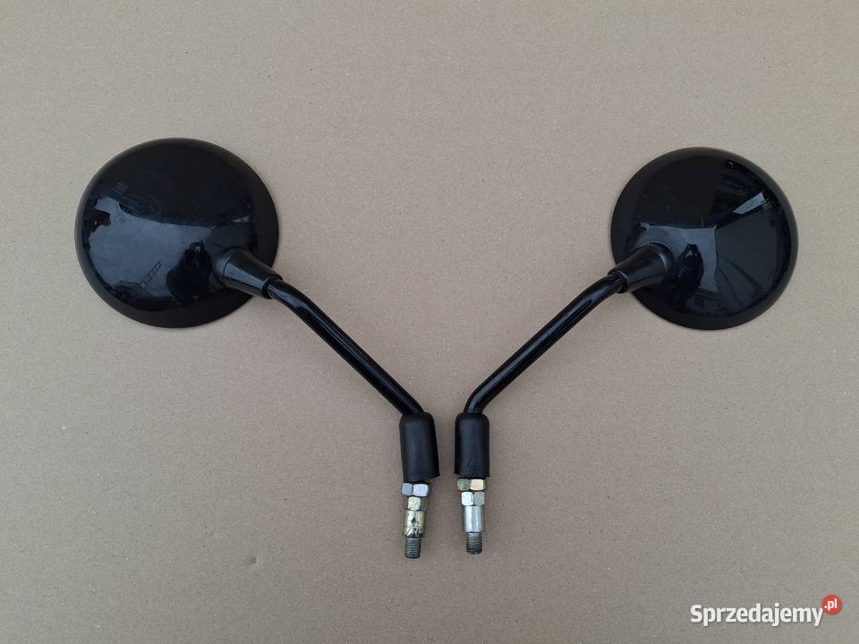 LUSTERKA SKUTER MOTOCYKL MOTOROWER OKRĄGŁE FAR Bieleń