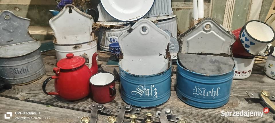Stary emaliowany czajnik imbryk śląskie Mysłowice