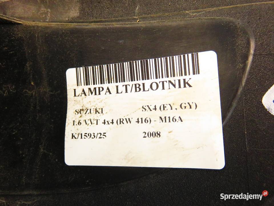 LAMPA LEWA TYLNA SUZUKI SX4 EY GY 22016684