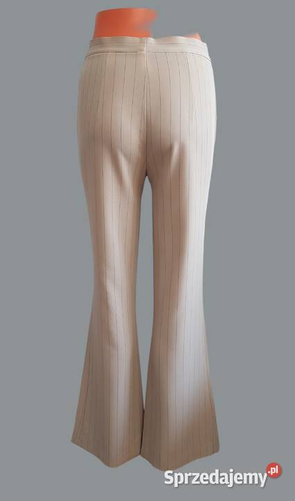 Damskie eleganckie beżowe spodnie materiałowe w Chrzanów sprzedam