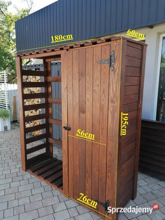 Szopa na opał Drewutnia MIDI z domkiem na Pozostałe Kielce