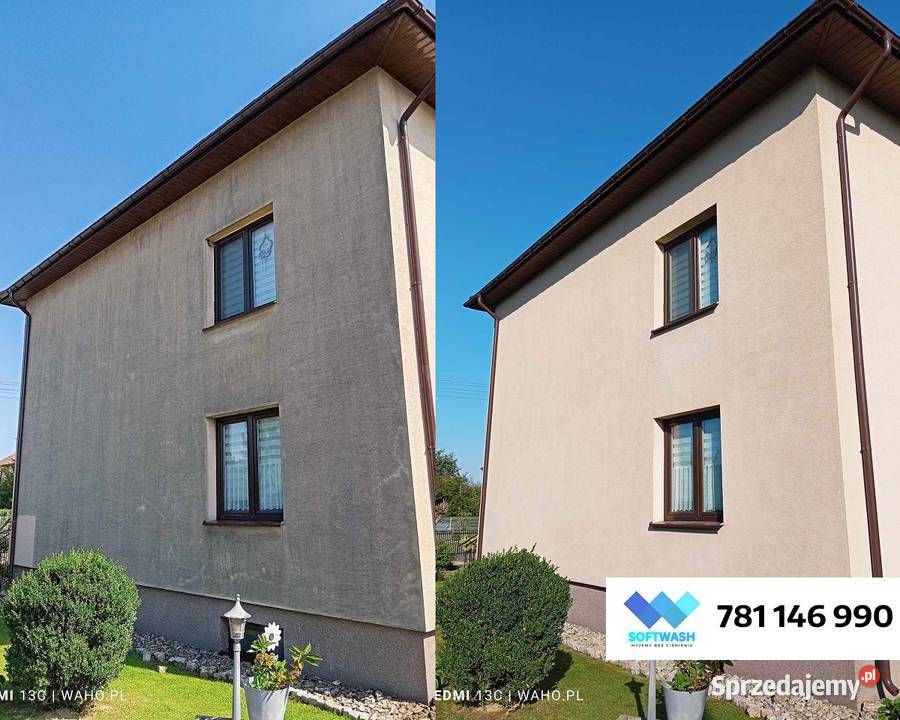 Miękkie Mycie Elewacji WAHOsoftwash Mycie Kostki podkarpackie Leżajsk
