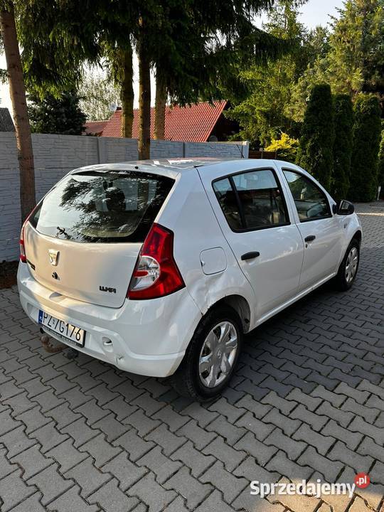 Dacia Sandero 14 benzyna 2009r sprowadzony wielkopolskie Nowy Tomyśl