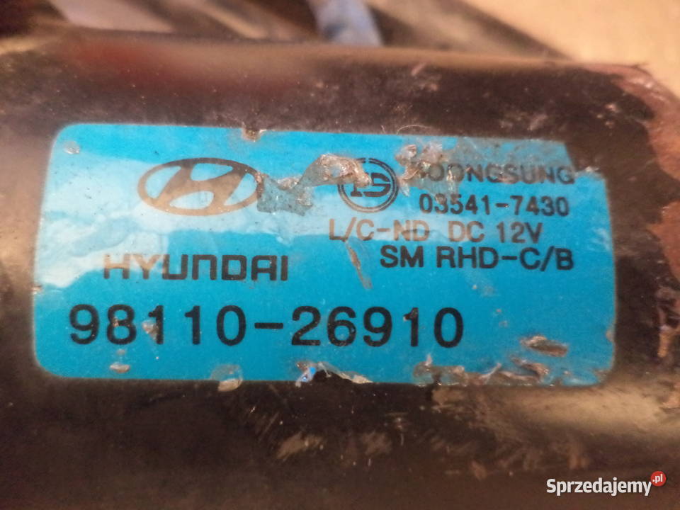 HYUNDAI SANTA FE MECHANIZM WYCIERACZEK SILNICZEK Turek