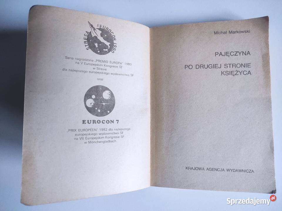 Pajęczyna drugiej stronie księżyca Michał Rok wydania 1982 Pozostałe