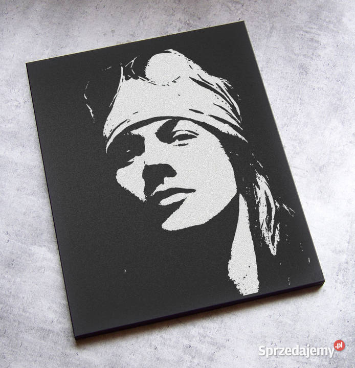 Guns N Roses Axl Rose Obraz ręcznie grawerowany Sandomierz