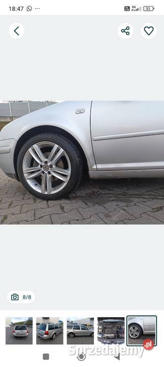 VW bora 18t kombi 150 ksenon alufelgi bez wkladu