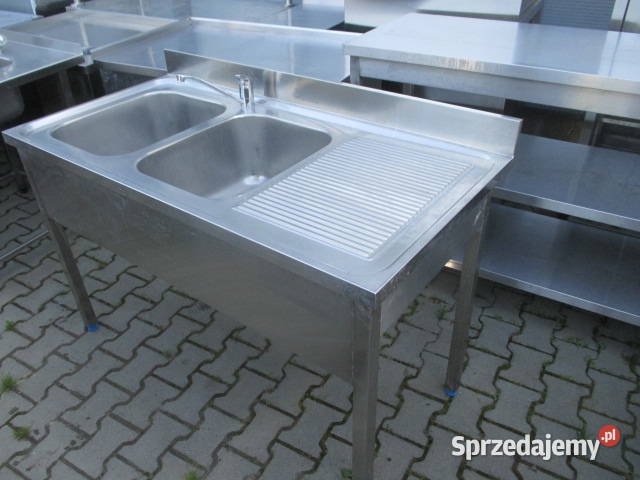 Zlew Gastronomiczny 2 komorowy z ociekaczem Ostrów Wielkopolski