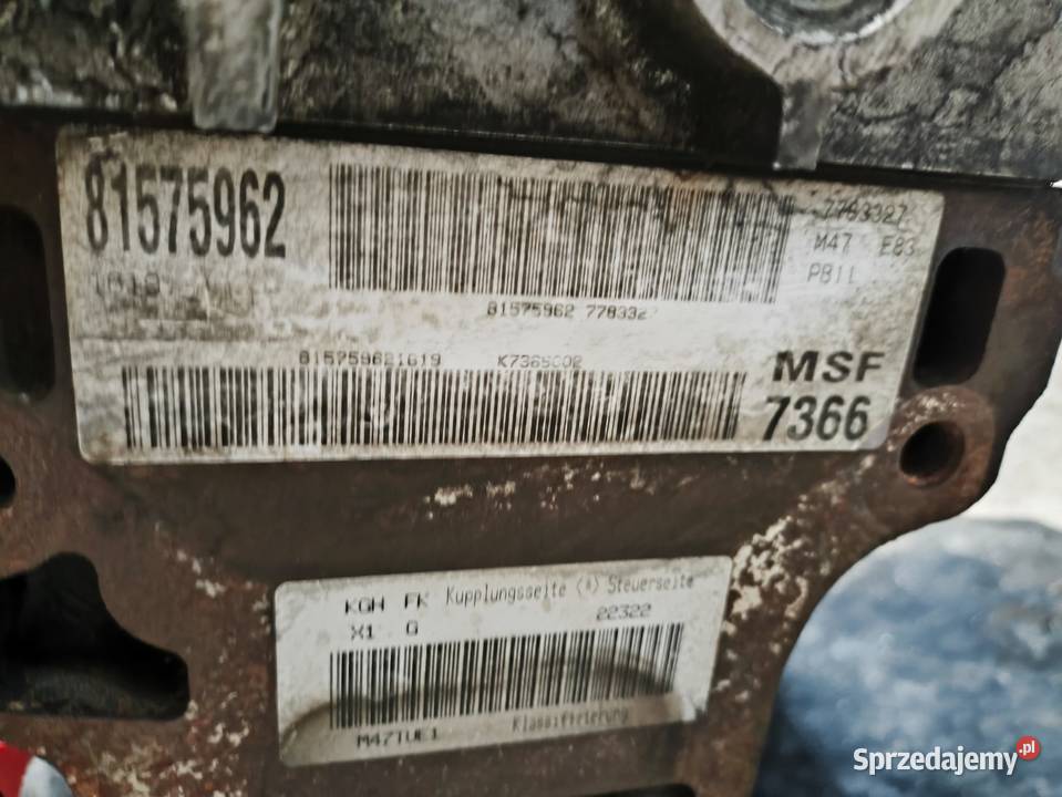 SILNIK BMW X3 E83 E60 E87 E90 M47TUE1 20D mazowieckie Radom