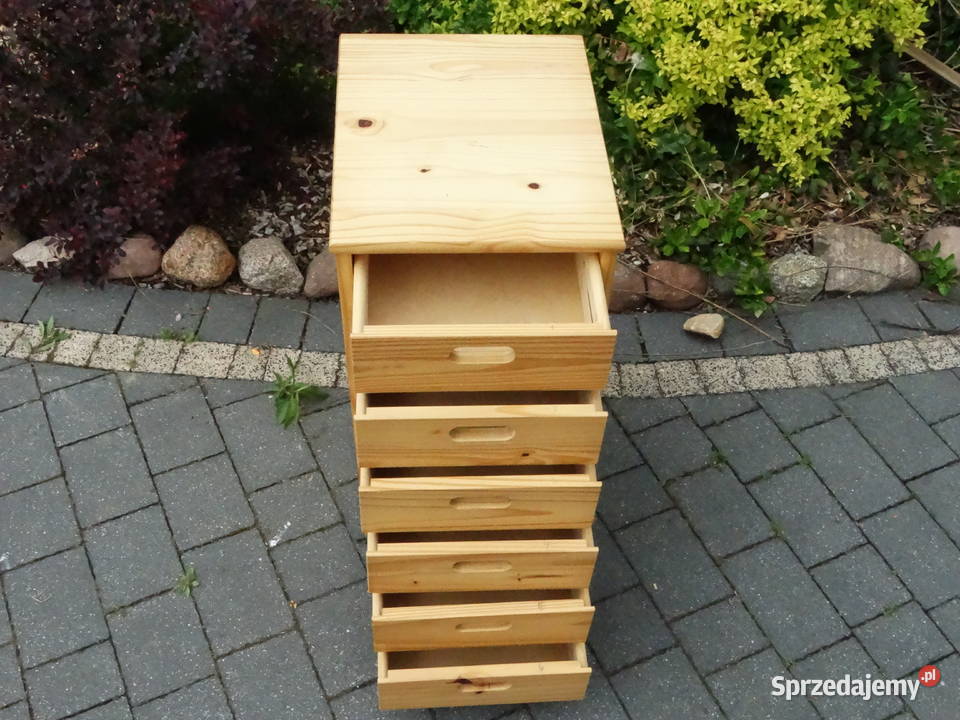 Drewniana szafka IKEA sosna 6 szuflad na kółkach 36cm Meble Biłgoraj
