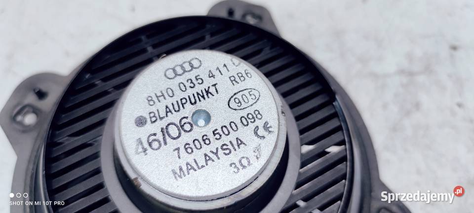 GŁOŚNIK TYŁ AUDI A3 8P A4 B7 8H0035411D Przystajń