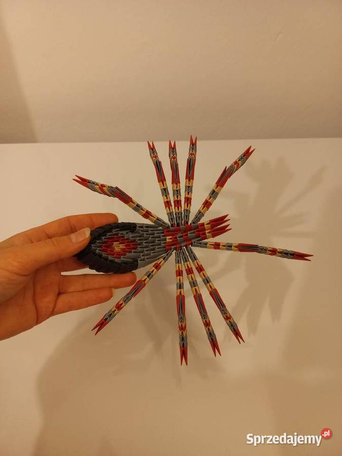 Tarantula pająk origami rękodzieło handmade lubelskie Puławy