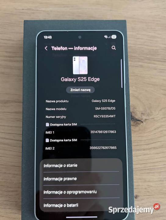 Samsung Galaxy S25 Edg lubuskie Nowa Jabłona