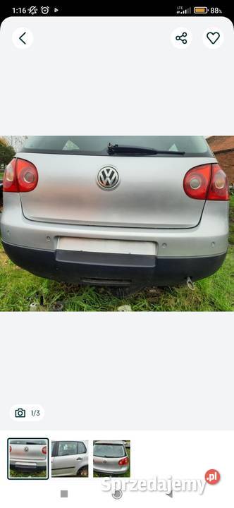 Drzwi golf V 5 klapa tył drzwi tył prawe lewe Grodzisk Wielkopolski