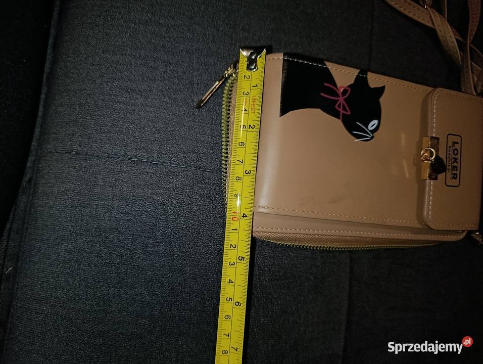 beżowa torebka na telefon crossbody z nadrukiem Inny rodzaj  wielkopolskie Poznań