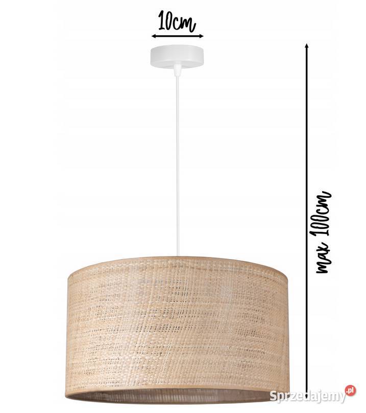 LAMPA WISZĄCA SUFITOWA ŻYRANDOL BOHO SŁOMKA Lampy wiszące Choroszcz