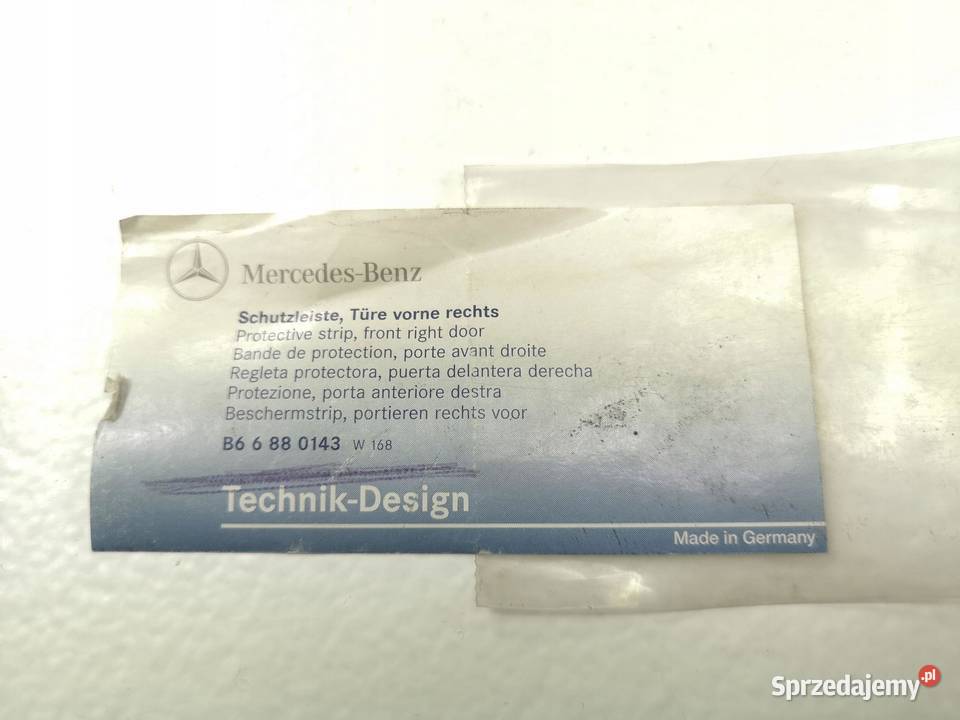 LISTWA DRZWI PRAWY PRZÓD MERCEDES A W168 9704