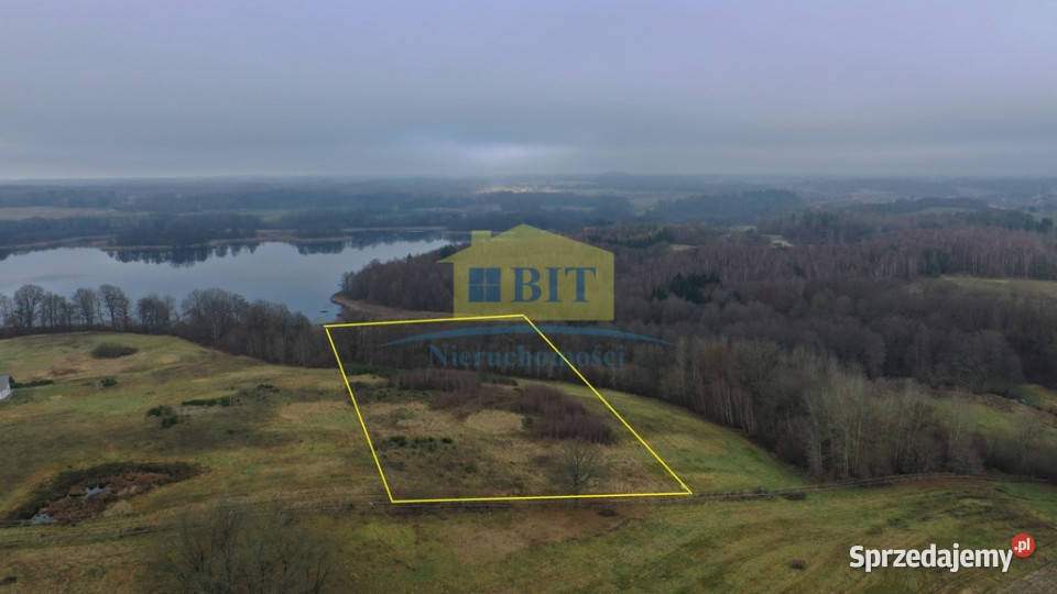 Działka 11041 ha jeziorem Ostrowiec zachodniopomorskie Borne sprzedam