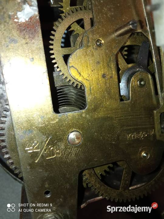 Zegar Ścienny Wiszący Wahadłowy ZabytkowyKriegs Katowice