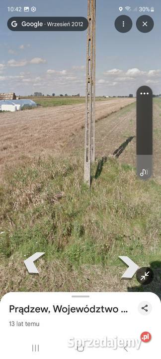 Ziemia rolna 255 z możliwością zabudowy Prądzew