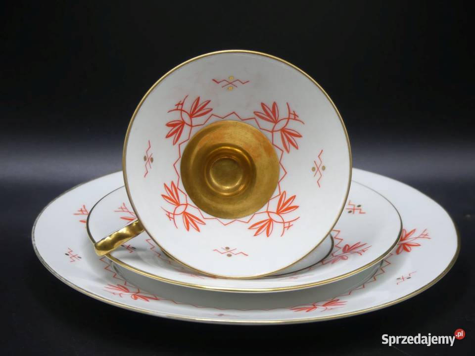 Komplet śniadaniowy Sorau Żary piękne art deco Poznań