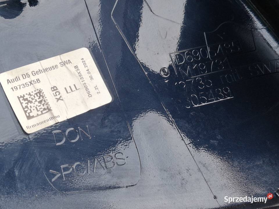 AUDI A6 C8 A7 OBUDOWA LUSTERKA LEWA NAKŁADKA osobowe Bieleń