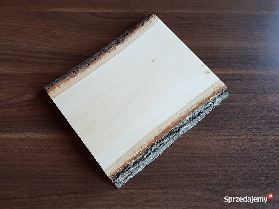 Deska lipowa z korą 25x125x25 rzeźba ikony Rękodzieło Łódź