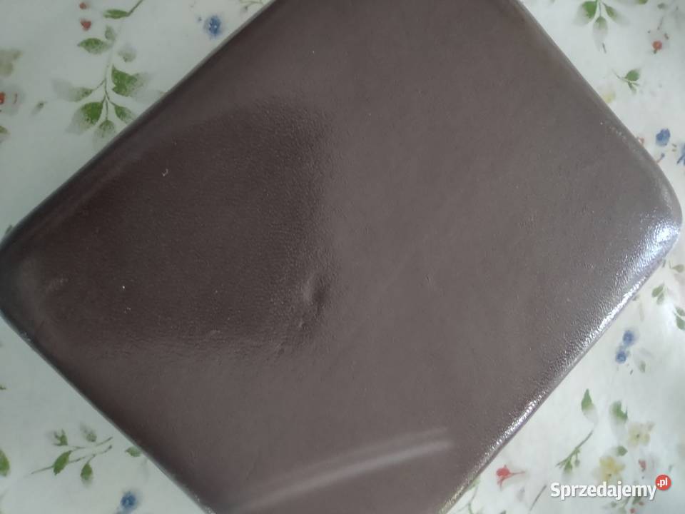 Stara francuska papierośnica skóra mosiądz Art Gniezno