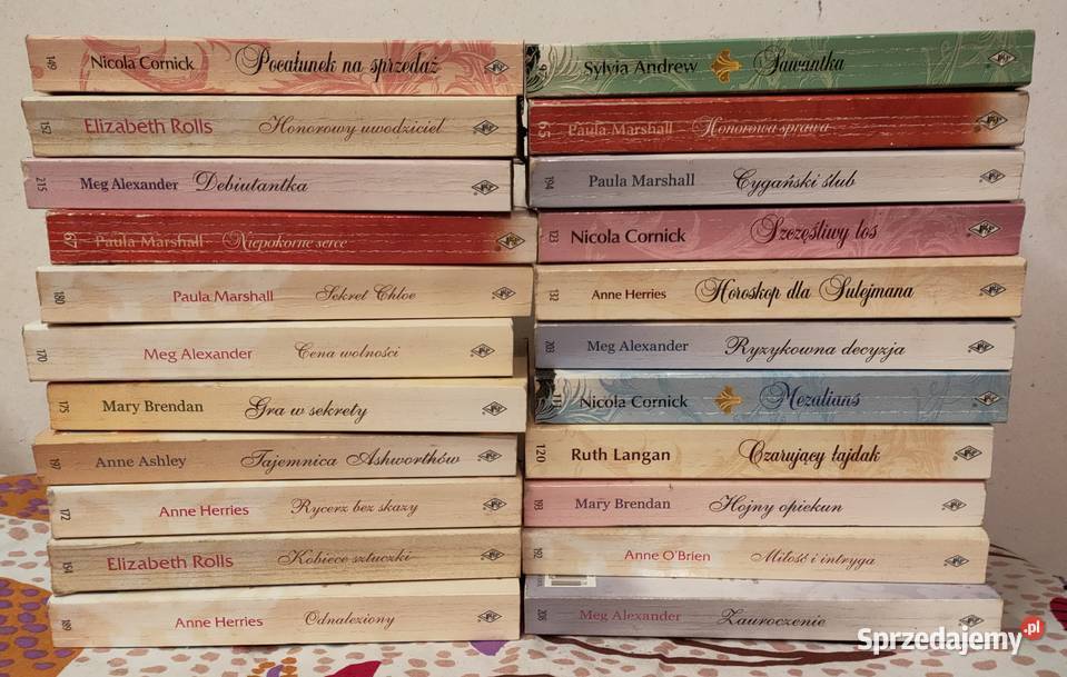 Zestaw Romansów Historycznych Harlequin 61 miękka dolnośląskie Wrocław