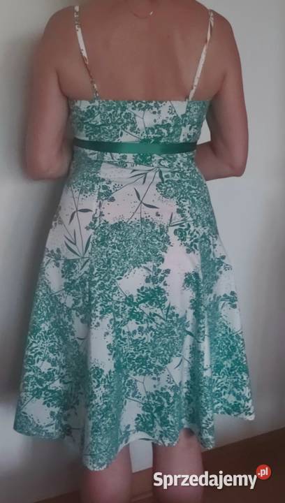 Sukienka rozmiar 40L na ramiączkach zielony Spódnice i sukienki Lublin