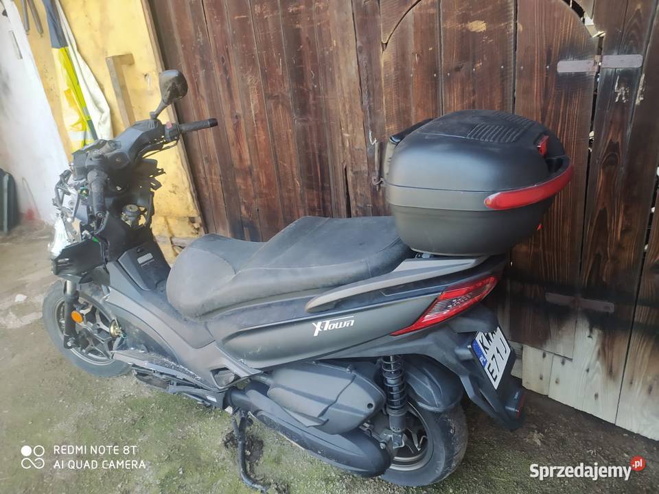 KYMCO Xtown 125 z 2020 roku uszkodzony Okazja Wadowice
