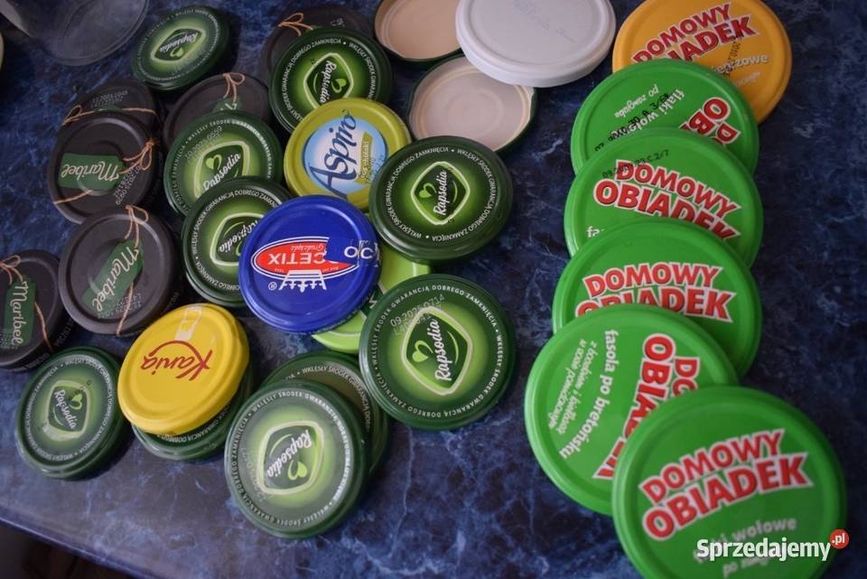 Słoiki słoje z przykrywkami do przetworów zapraw Chełmno