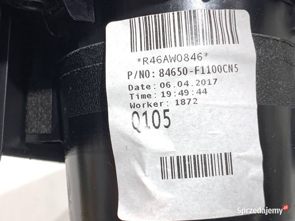 UCHWYT NA NAPOJE KIA SPORTAGE IV 84650F1100 SUV