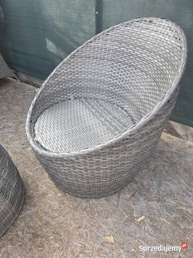 Meble do ogrodu fotel beczka plus stolik Zestawy mebli ogrodowych lubuskie Wschowa sprzedam