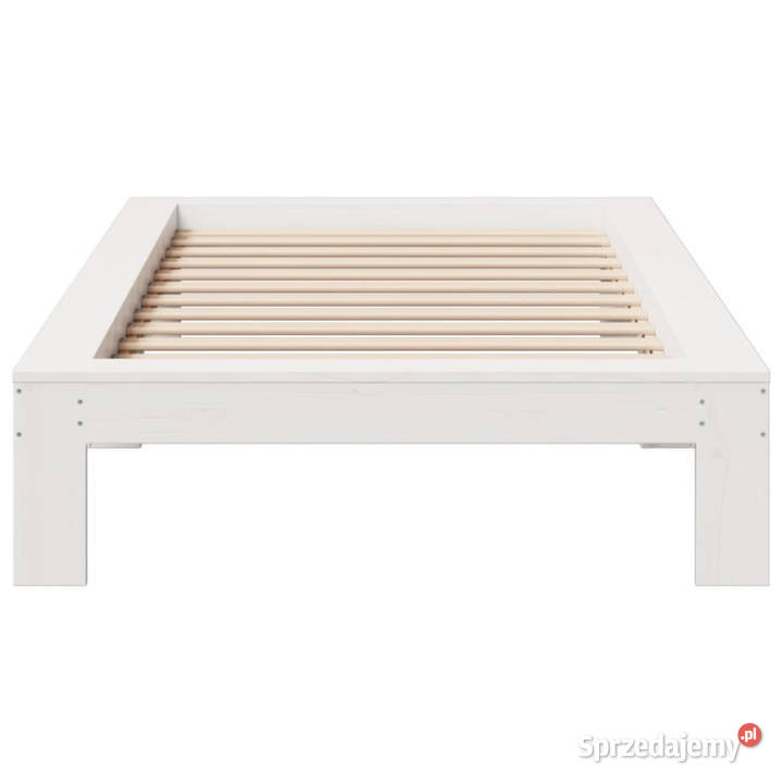 Rama łóżka bez materaca biała lite drewno 32cm Warszawa sprzedam